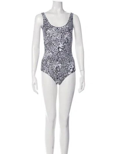 Pre-owned Marcell Von Berlin Printed One-piece In Gray