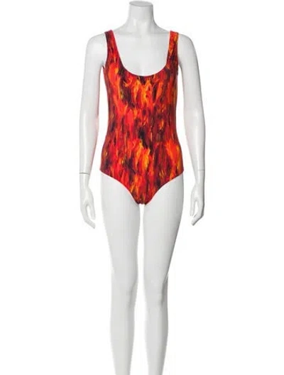 Pre-owned Marcell Von Berlin Printed One-piece W/ Tags In Black