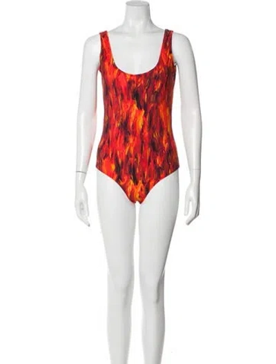 Pre-owned Marcell Von Berlin Printed One-piece W/ Tags In Black