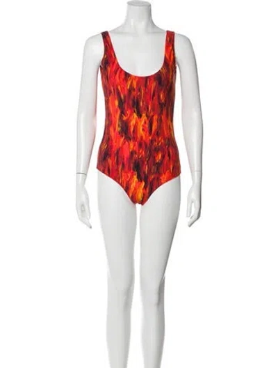 Pre-owned Marcell Von Berlin Printed One-piece W/ Tags In Black
