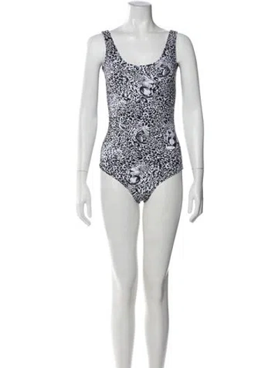 Pre-owned Marcell Von Berlin Printed One-piece W/ Tags In Black