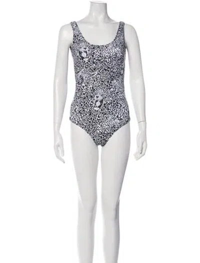 Pre-owned Marcell Von Berlin Printed One-piece W/ Tags In Gray