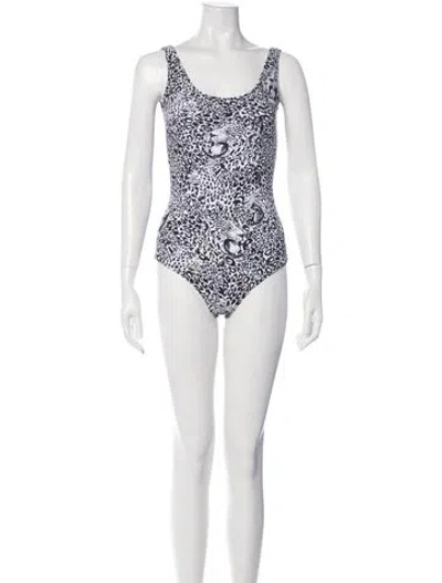 Pre-owned Marcell Von Berlin Printed One-piece W/ Tags In Gray