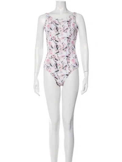 Pre-owned Marcell Von Berlin Printed One-piece W/ Tags In Gray