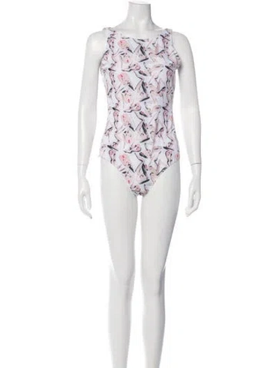 Pre-owned Marcell Von Berlin Printed One-piece W/ Tags In Gray