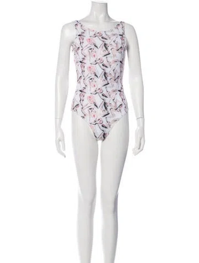 Pre-owned Marcell Von Berlin Printed One-piece W/ Tags In Gray