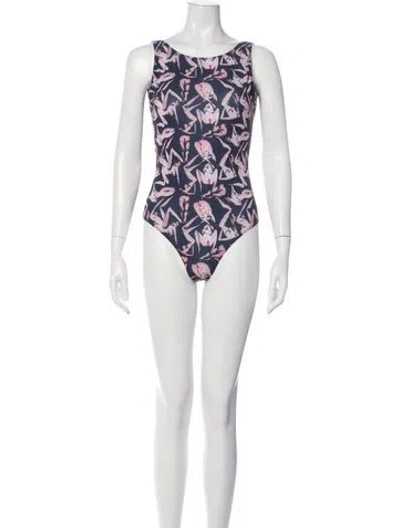 Pre-owned Marcell Von Berlin Printed One-piece W/ Tags In Multi