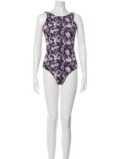 Pre-owned Marcell Von Berlin Printed One-piece W/ Tags In Multi