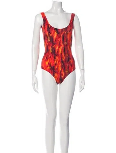 Pre-owned Marcell Von Berlin Printed One-piece W/ Tags In Multi