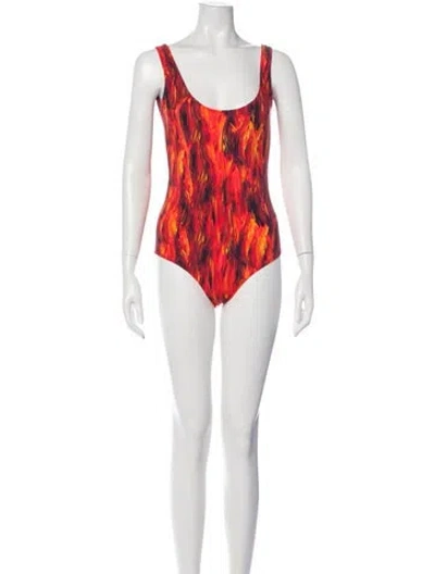Pre-owned Marcell Von Berlin Printed One-piece W/ Tags In Multi