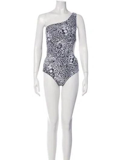 Pre-owned Marcell Von Berlin Printed One-piece W/ Tags In White
