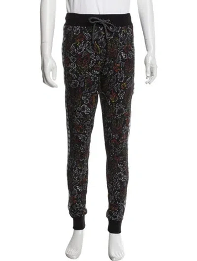Pre-owned Marcell Von Berlin Printed Pajama Bottoms In Black