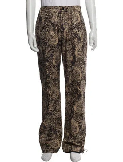 Pre-owned Marcell Von Berlin Printed Pajama Bottoms W/ Tags In Brown