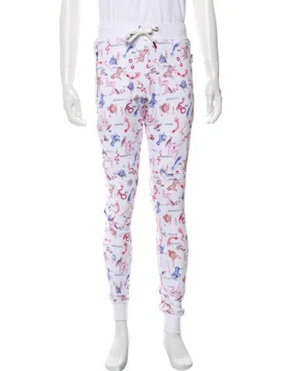 Pre-owned Marcell Von Berlin Printed Pajama Bottoms In White