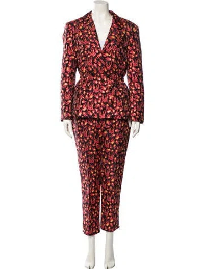 Pre-owned Marcell Von Berlin Printed Pantsuit In Black