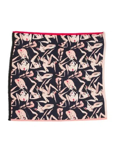 Pre-owned Marcell Von Berlin Printed Scarf In Multi