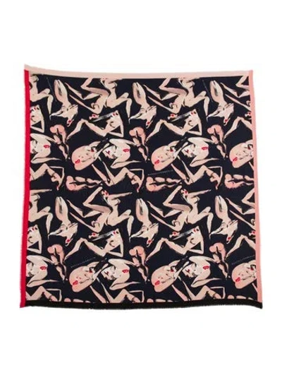 Pre-owned Marcell Von Berlin Printed Scarf W/ Tags In Multi