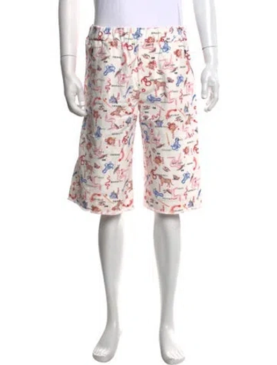 Pre-owned Marcell Von Berlin Printed Shorts In White