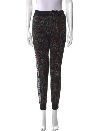Pre-owned Marcell Von Berlin Printed Skinny Leg Pants In Black