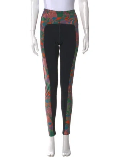 Pre-owned Marcell Von Berlin Printed Skinny Leg Pants In Black