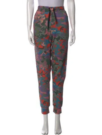Pre-owned Marcell Von Berlin Printed Skinny Leg Pants In Green