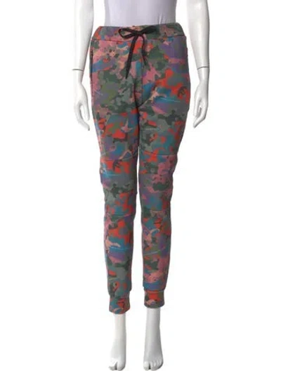 Pre-owned Marcell Von Berlin Printed Skinny Leg Pants In Green