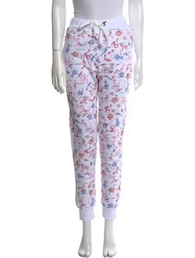Pre-owned Marcell Von Berlin Printed Skinny Leg Pants In Multi