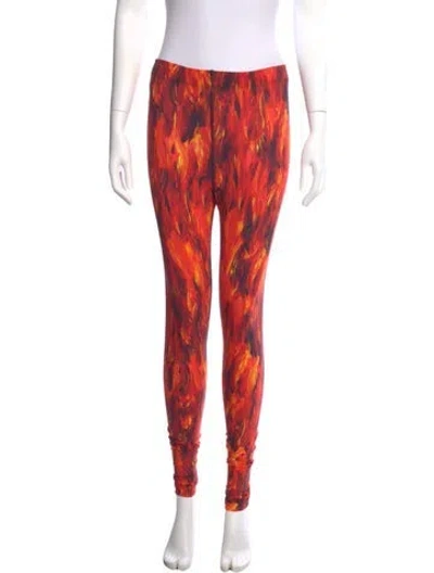Pre-owned Marcell Von Berlin Printed Skinny Leg Pants In Multi