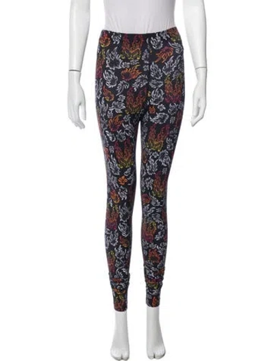 Pre-owned Marcell Von Berlin Printed Skinny Leg Pants W/ Tags In Blue