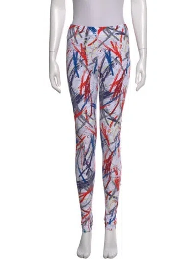 Pre-owned Marcell Von Berlin Printed Skinny Leg Pants W/ Tags In Multi