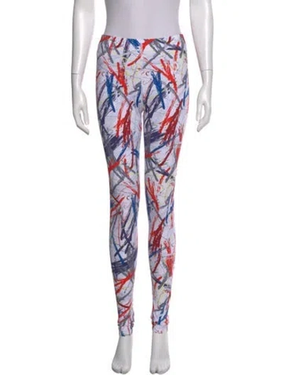 Pre-owned Marcell Von Berlin Printed Skinny Leg Pants W/ Tags In Multi