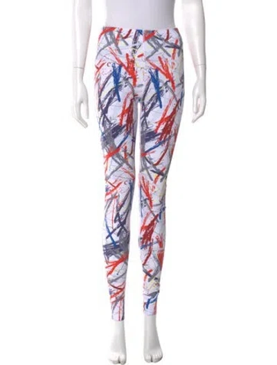 Pre-owned Marcell Von Berlin Printed Skinny Leg Pants W/ Tags In Multi