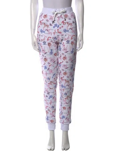 Pre-owned Marcell Von Berlin Printed Skinny Leg Pants W/ Tags In Purple