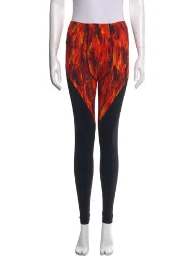 Pre-owned Marcell Von Berlin Printed Skinny Leg Pants W/ Tags In Red