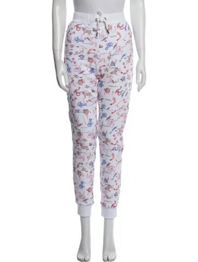 Pre-owned Marcell Von Berlin Printed Sweatpants W/ Tags In White