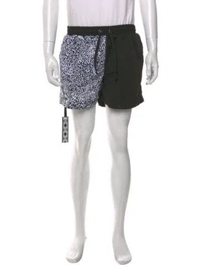 Pre-owned Marcell Von Berlin Printed Swim Trunks In Multi