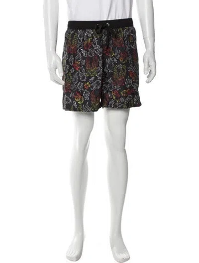 Pre-owned Marcell Von Berlin Printed Swim Trunks W/ Tags In Black