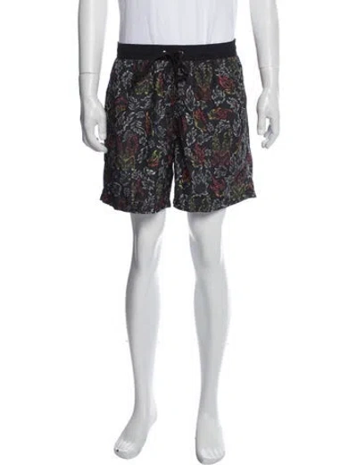 Pre-owned Marcell Von Berlin Printed Swim Trunks W/ Tags In Blue