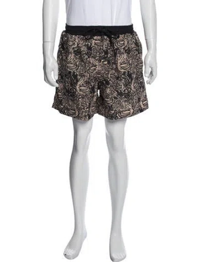 Pre-owned Marcell Von Berlin Printed Swim Trunks W/ Tags In Blue