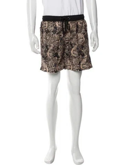Pre-owned Marcell Von Berlin Printed Swim Trunks W/ Tags In Multi