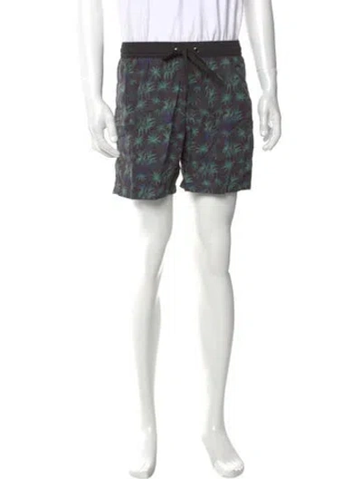 Pre-owned Marcell Von Berlin Printed Swim Trunks W/ Tags In Multi