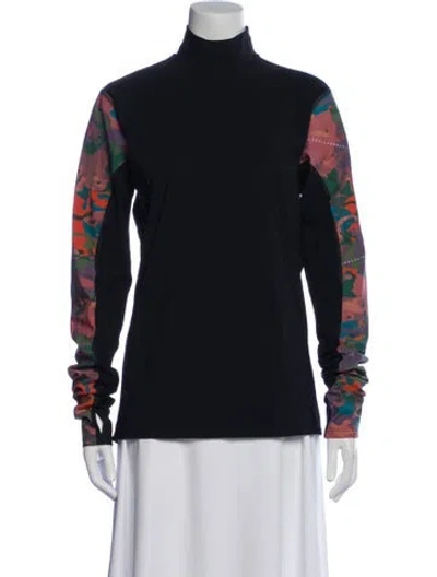 Pre-owned Marcell Von Berlin Printed Turtleneck Sweatshirt W/ Tags In Black