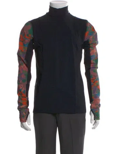 Pre-owned Marcell Von Berlin Printed Turtleneck T-shirt In Black