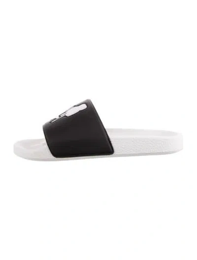 Pre-owned Marcell Von Berlin Rubber Graphic Print Slides In Multi