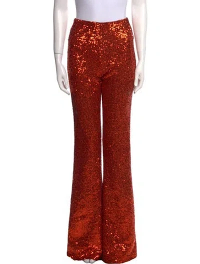 Pre-owned Marcell Von Berlin Sample Collection Straight Leg Pants W/ Tags In Orange