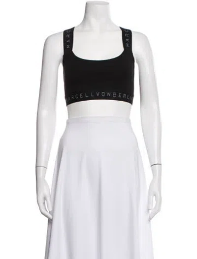 Pre-owned Marcell Von Berlin Scoop Neck Sleeveless Sports Bra W/ Tags In White