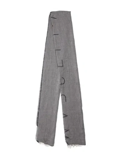 Pre-owned Marcell Von Berlin Silk Printed Scarf In Gray
