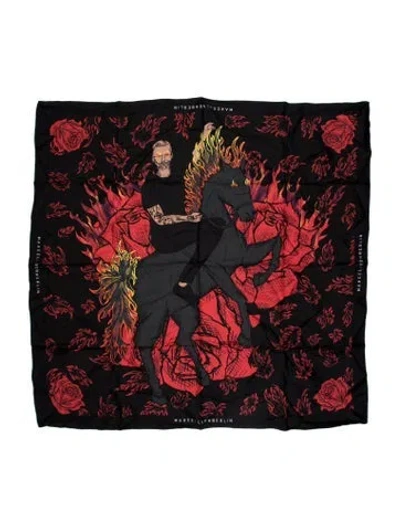 Pre-owned Marcell Von Berlin Silk Printed Scarf In Multi
