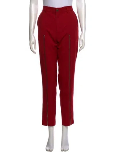 Pre-owned Marcell Von Berlin Straight Leg Pants In Red