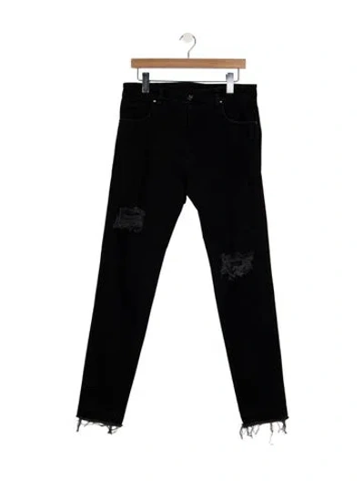 Pre-owned Marcell Von Berlin Straight-leg Jeans In Black